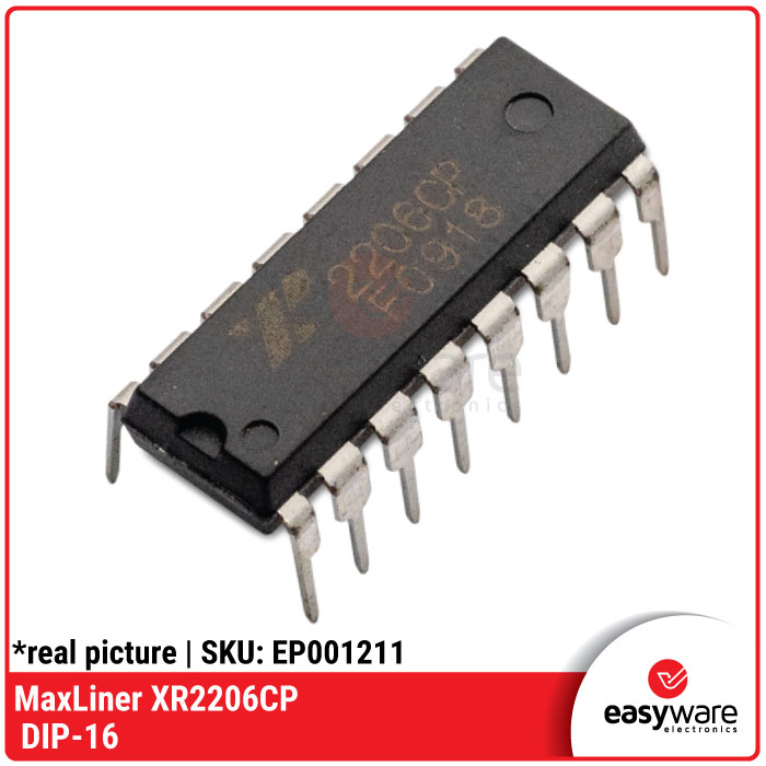 IC XR2206CP Exar - Monolithic Function Generator (DIP-16)