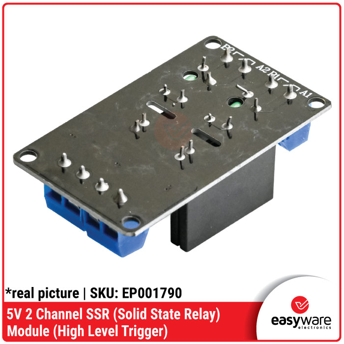 Modul Solid State Relay SSR 2 Channel 5V High Level Trigger Arduino - Gambar 4