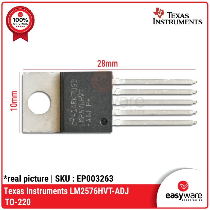 Texas Instruments LM2576HVT-ADJ – Regulator Tegangan Step-Down 3A Adjustable (TO-220) - Gambar 3