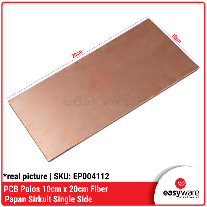 PCB Polos FR4 Fiber 10x20cm Single Side Bronze Universal PCB Board DIY Elektronik - Gambar 2