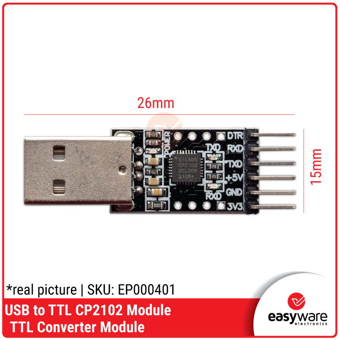 Modul USB to TTL CP2102 - Serial Converter Adapter High Performance - Gambar 2