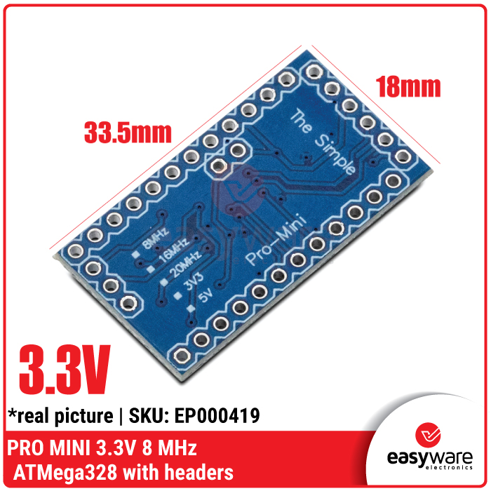 Arduino Pro Mini 3.3V 8 MHz ATmega328 – Mikrokontroler Kompak & Hemat Daya untuk Proyek IoT - Gambar 5