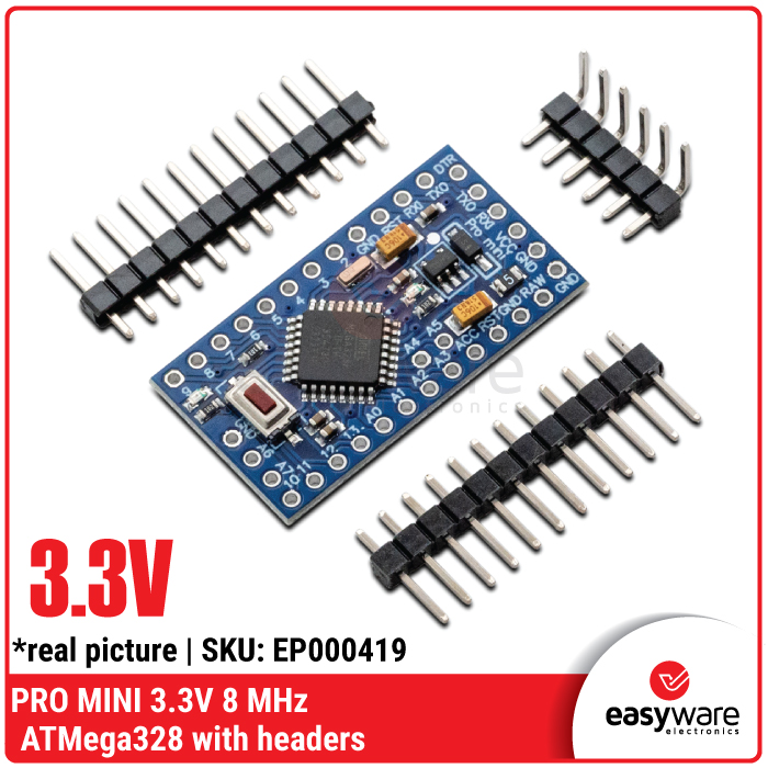 Arduino Pro Mini 3.3V 8 MHz ATmega328 – Mikrokontroler Kompak & Hemat Daya untuk Proyek IoT