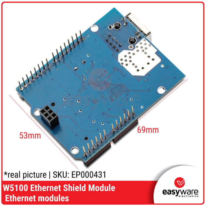 W5100 Ethernet Shield R3 – Modul Konektivitas Jaringan Stabil untuk Arduino & IoT - Gambar 2