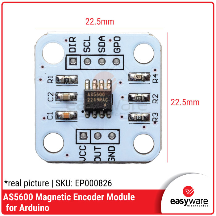 AS5600 Magnetic Rotary Encoder Module 12-Bit Precision I2C for Arduino - Gambar 4