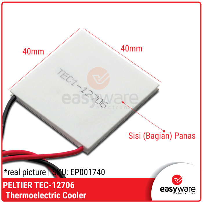 PELTIER TEC-12706 Thermoelectric Cooler Peltier - Gambar 2