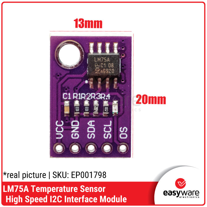 LM75A I2C Digital Temperature Sensor Module for Arduino / ESP32 - Gambar 2