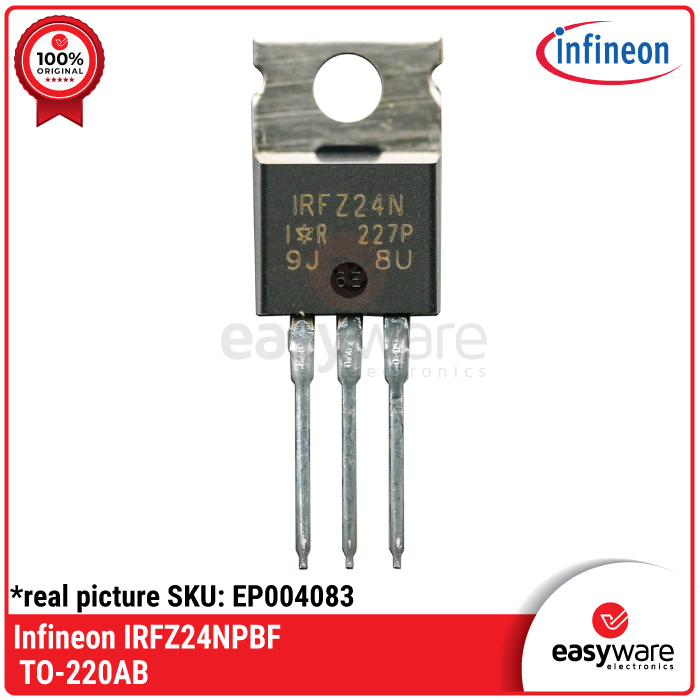 Infineon IRFZ24NPBF N-Channel Power MOSFET 55V 17A TO-220AB - Gambar 2