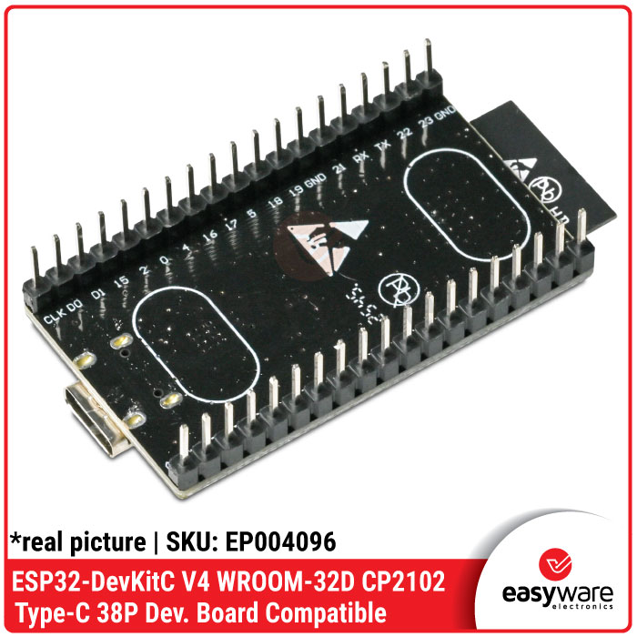 ESP32 DevKit V4 Type-C CP2102 ESP32-WROOM-32D ESP-32D — Development Board WiFi Bluetooth - Gambar 3