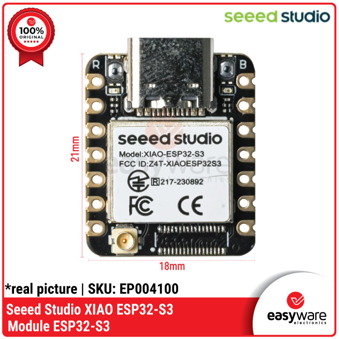 Seeed Studio XIAO ESP32-S3 WiFi Bluetooth ESP32 S3 ORIGINAL - Gambar 4