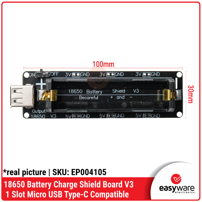 18650 Battery Charge Shield Board V3 1/2/4 Slot Micro USB Type-C 5V/2A 3V/1A Modul Power Bank DIY untuk Raspberry Pi Arduino ESP32 - Gambar 8