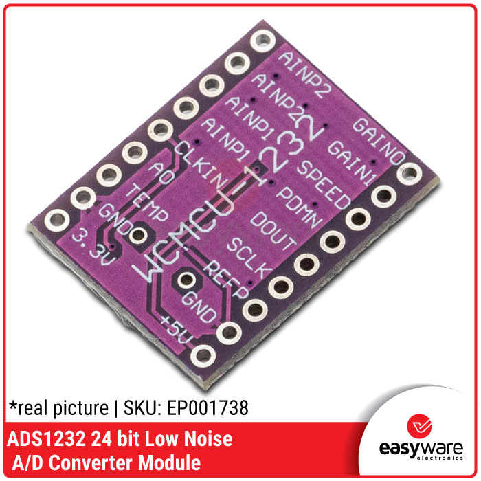 Modul ADS1232 24-Bit Low Noise ADC Converter 2 Channel Differential — Load Cell Timbangan Digital Arduino ESP32 - Gambar 2