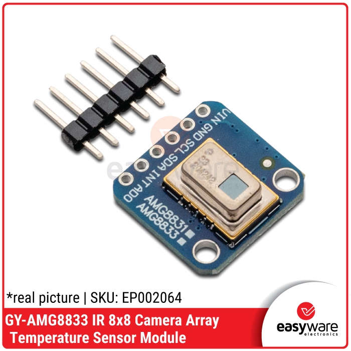 GY-AMG8833 IR 8x8 Thermal Camera Array Temperature Sensor I2C — Modul Thermal Imaging untuk Arduino ESP32 Compatible