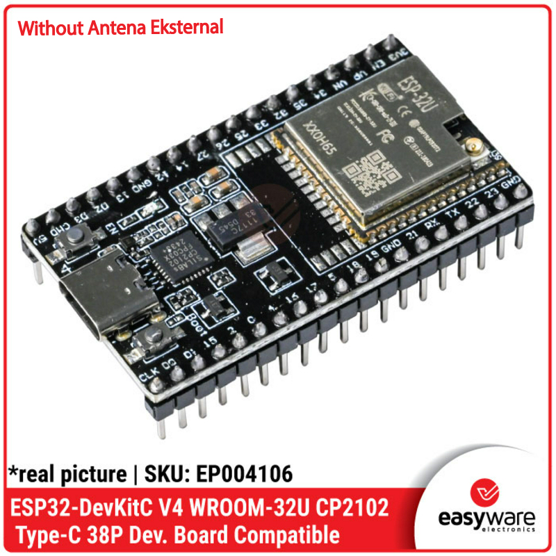 ESP32 DevKit V4 Type-C MicroUSB CP2102 ESP32-WROOM-32D ESP-32D ESP32-WROOM-32U ESP-32U — Development Board WiFi Bluetooth - Gambar 4