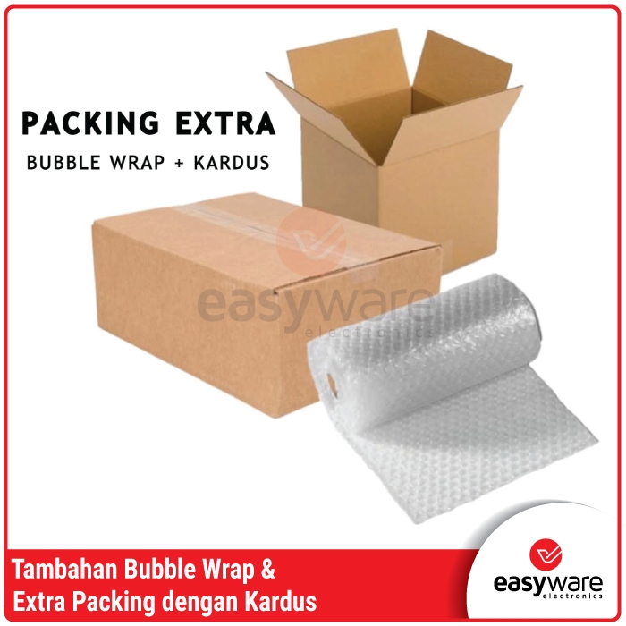 Ekstra Packing Kardus dan Bubble Wrap Tambahan Bubble Wrap