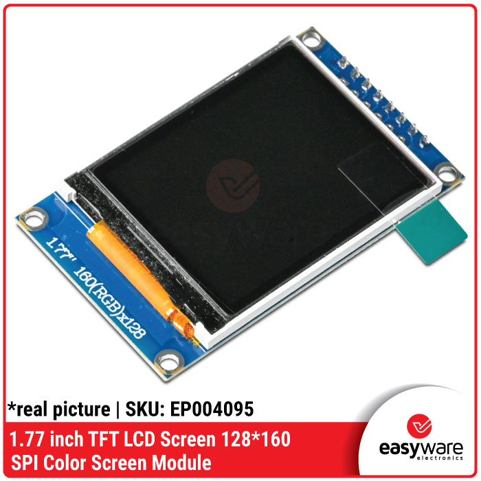 Modul TFT LCD 1.77 Inch 128x160 SPI 14 Pin Blue PCB Color Screen — Display Arduino ESP32 STM32 Compatible