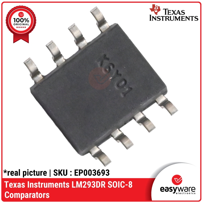 IC LM293DR SOIC-8 Dual Voltage Comparator Texas Instruments Original — Komparator Tegangan SMT - Gambar 3