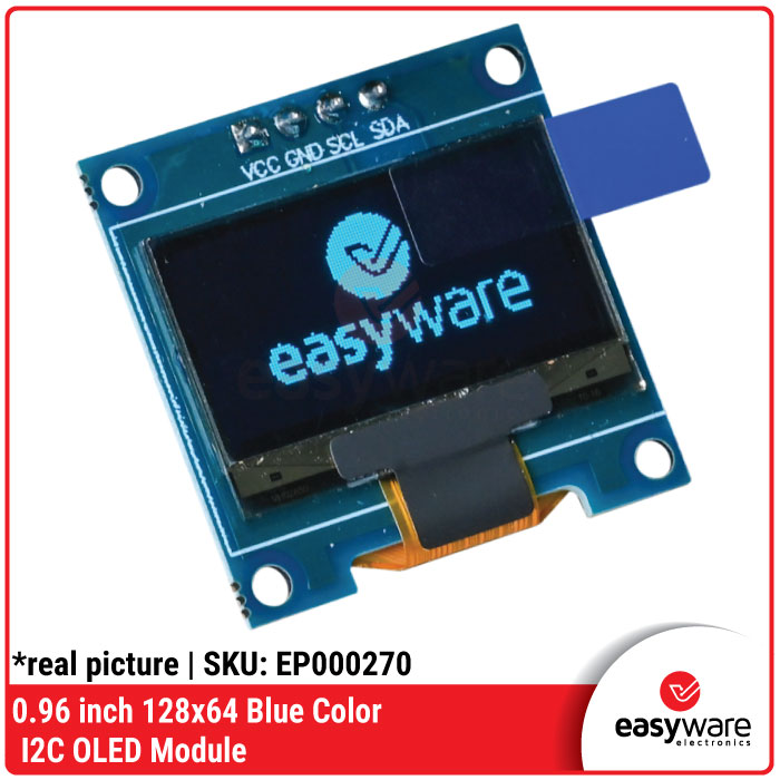 Modul OLED 0.96 Inch 128x64 I2C SPI SSD1306 White Blue Yellow Blue — Display Arduino ESP32 STM32 Compatible - Gambar 7