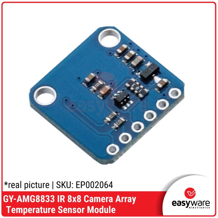 GY-AMG8833 IR 8x8 Thermal Camera Array Temperature Sensor I2C — Modul Thermal Imaging untuk Arduino ESP32 Compatible - Gambar 3