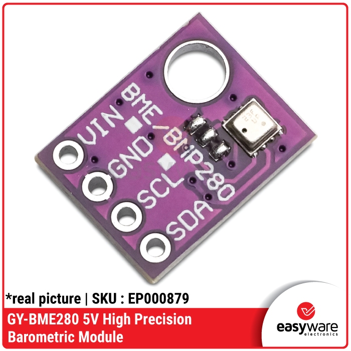 GY-BME280 Sensor Suhu Kelembaban Tekanan Udara I2C SPI 3.3V / 5V — High Precision Barometric Module Arduino ESP32 - Gambar 3