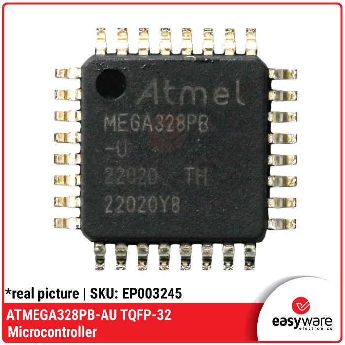 IC ATMEGA328PB-AU TQFP-32 Microcontroller AVR 8-bit Microchip Atmel Original — Enhanced ATmega328P SMT - Gambar 2