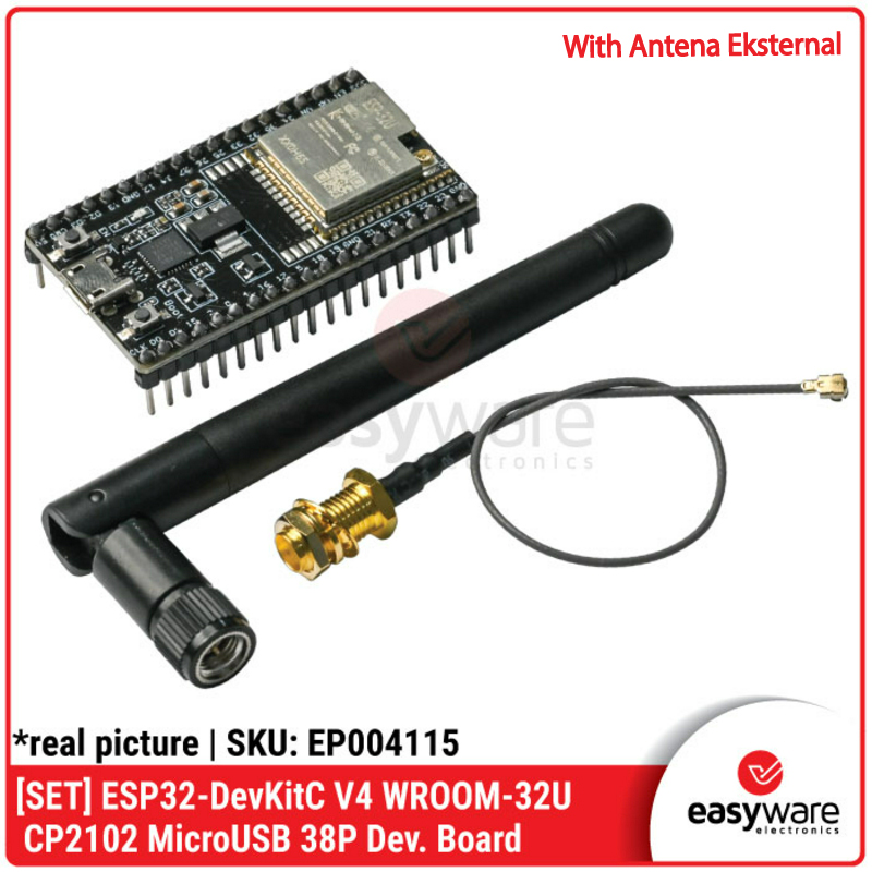 ESP32 DevKit V4 Type-C MicroUSB CP2102 ESP32-WROOM-32D ESP-32D ESP32-WROOM-32U ESP-32U — Development Board WiFi Bluetooth - Gambar 2