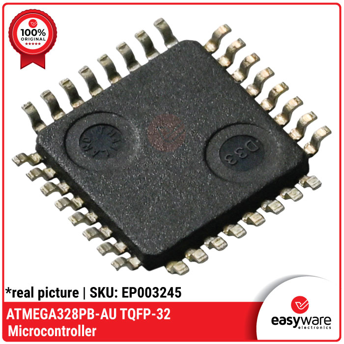 IC ATMEGA328PB-AU TQFP-32 Microcontroller AVR 8-bit Microchip Atmel Original — Enhanced ATmega328P SMT - Gambar 3