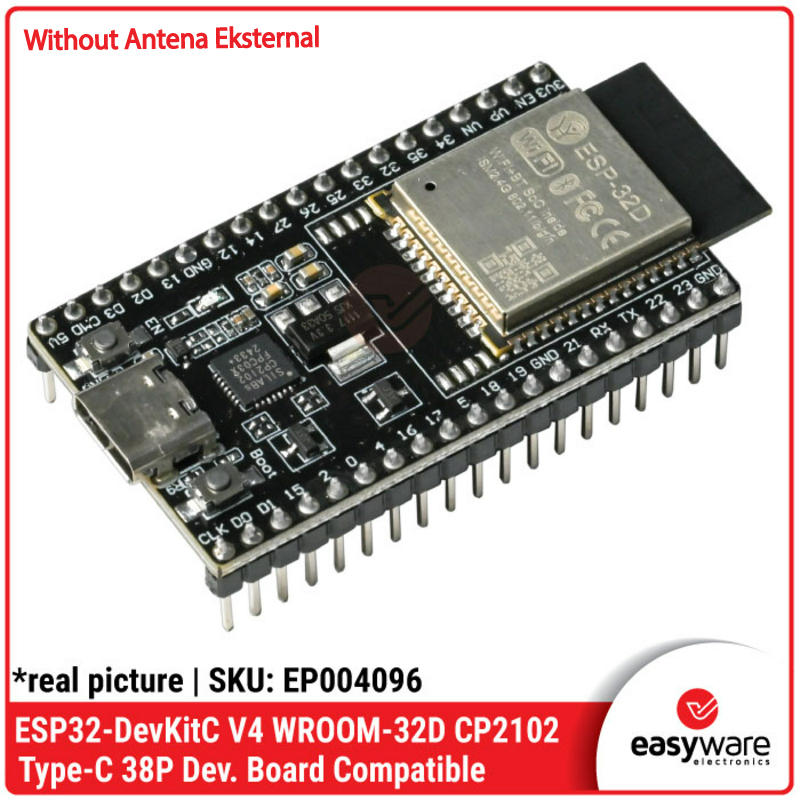 ESP32 DevKit V4 Type-C MicroUSB CP2102 ESP32-WROOM-32D ESP-32D ESP32-WROOM-32U ESP-32U — Development Board WiFi Bluetooth - Gambar 3