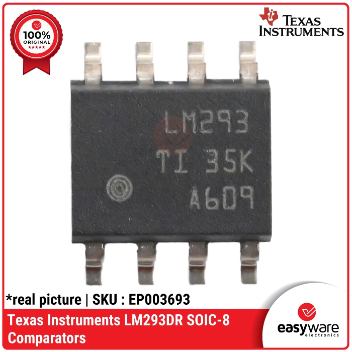IC LM293DR SOIC-8 Dual Voltage Comparator Texas Instruments Original — Komparator Tegangan SMT - Gambar 2