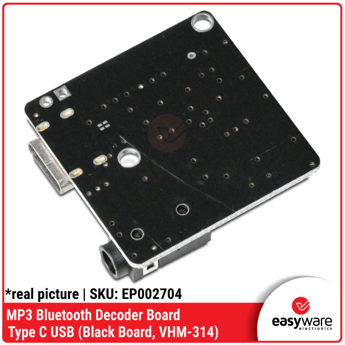 MP3 Bluetooth 5.0 Decoder Board VHM-314 Type-C / MicroUSB 3.5mm Jack — Audio Receiver DIY Speaker Amplifier - Gambar 3