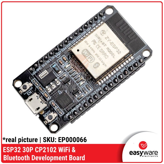 ESP32 ESP-32S 30P WiFi + Bluetooth Dual - CH340C CH9102x CP2102 Micro USB / Type C USB-C Board - Gambar 4
