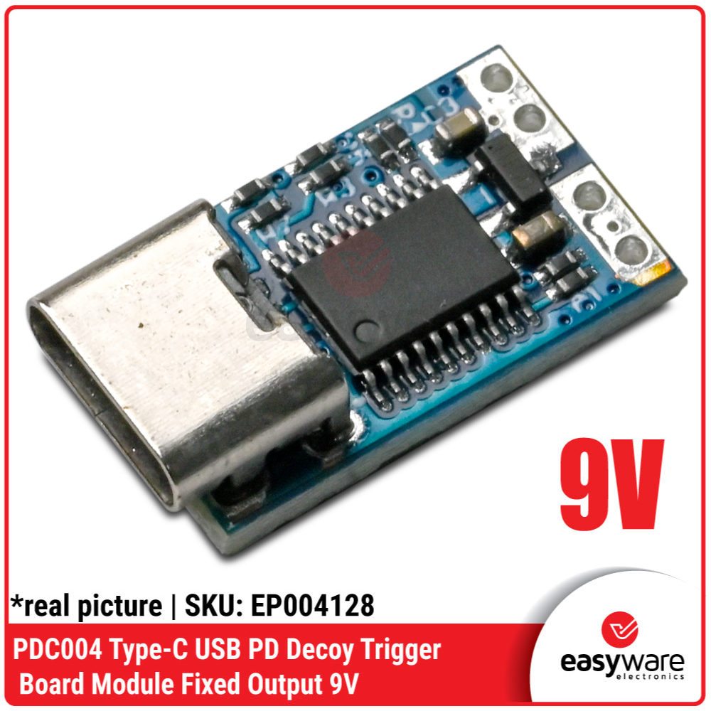 PDC004 USB-C PD Decoy Trigger Fixed Output 9V 12V 15V 20V — Modul Trigger USB PD Compact Compatible - Gambar 4
