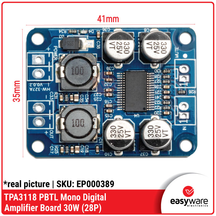 TPA3118 PBTL Mono Digital Amplifier Board - Gambar 2