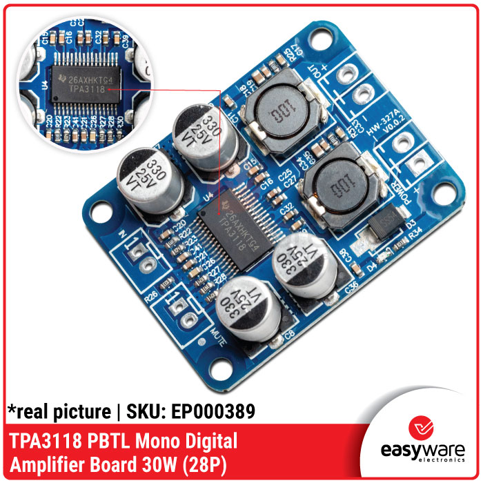 TPA3118 PBTL Mono Digital Amplifier Board - Gambar 3