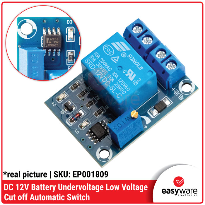 DC 12V Battery Undervoltage Low Voltage Cut off Automatic Switch