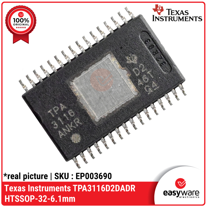 IC TPA3116D2 SMD IC OP AMP Texas TPA3116 ORIGINAL HTSSOP-32-6.1mm ORIGINAL IC Audio Amplifier 2 Channel Class D