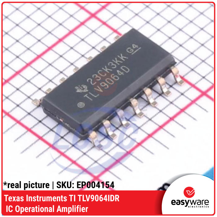 IC TLV9064IDR Texas Instruments Quad Op Amp 10MHz SOIC-14 SMD - Gambar 2