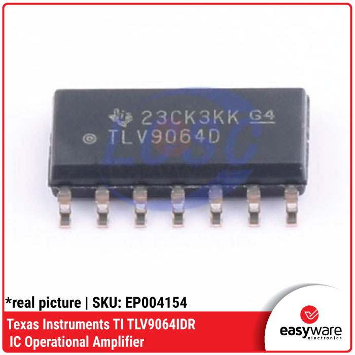 IC TLV9064IDR Texas Instruments Quad Op Amp 10MHz SOIC-14 SMD