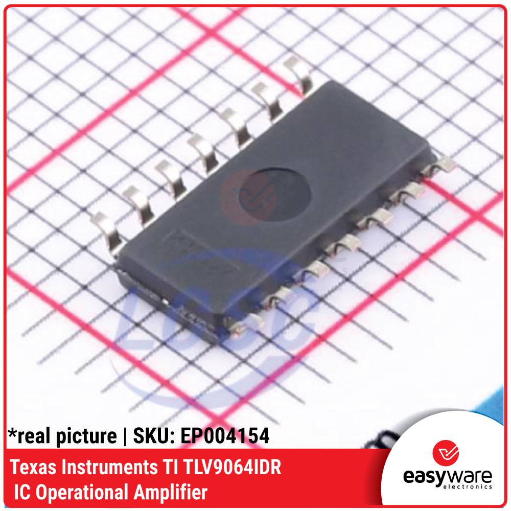 IC TLV9064IDR Texas Instruments Quad Op Amp 10MHz SOIC-14 SMD - Gambar 3
