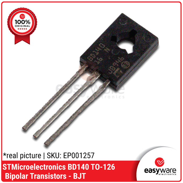 STMicroelectronics BD140 TO-126 - Transistor PNP Medium Power Original