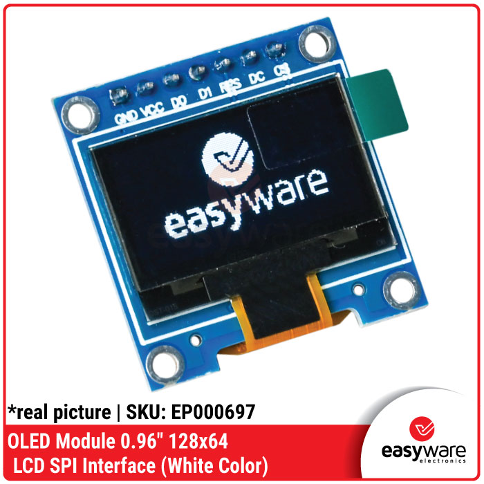 Modul OLED 0.96 Inch 128x64 I2C SPI SSD1306 White Blue Yellow Blue — Display Arduino ESP32 STM32 Compatible - Gambar 6