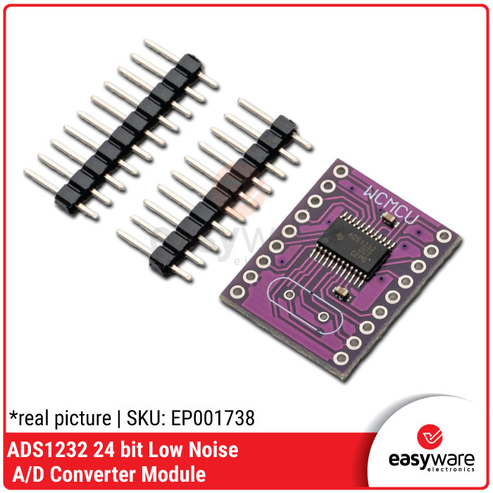 Modul ADS1232 24-Bit Low Noise ADC Converter 2 Channel Differential — Load Cell Timbangan Digital Arduino ESP32
