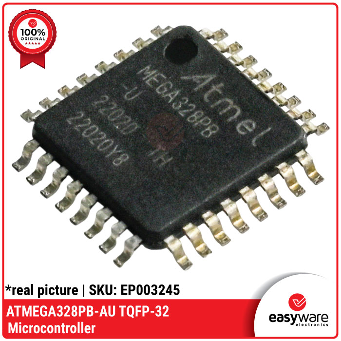 IC ATMEGA328PB-AU TQFP-32 Microcontroller AVR 8-bit Microchip Atmel Original — Enhanced ATmega328P SMT