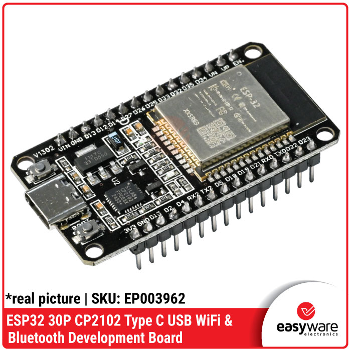 ESP32 ESP-32S 30P WiFi + Bluetooth Dual - CH340C CH9102x CP2102 Micro USB / Type C USB-C Board - Gambar 5