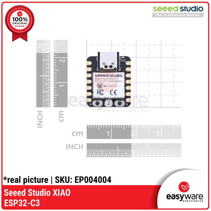 Seeed Studio XIAO ESP32-C3 RISC-V WiFi BLE 5.0 Battery Charging Antena Eksternal — IoT Mini Board Ultra Compact Original - Gambar 5