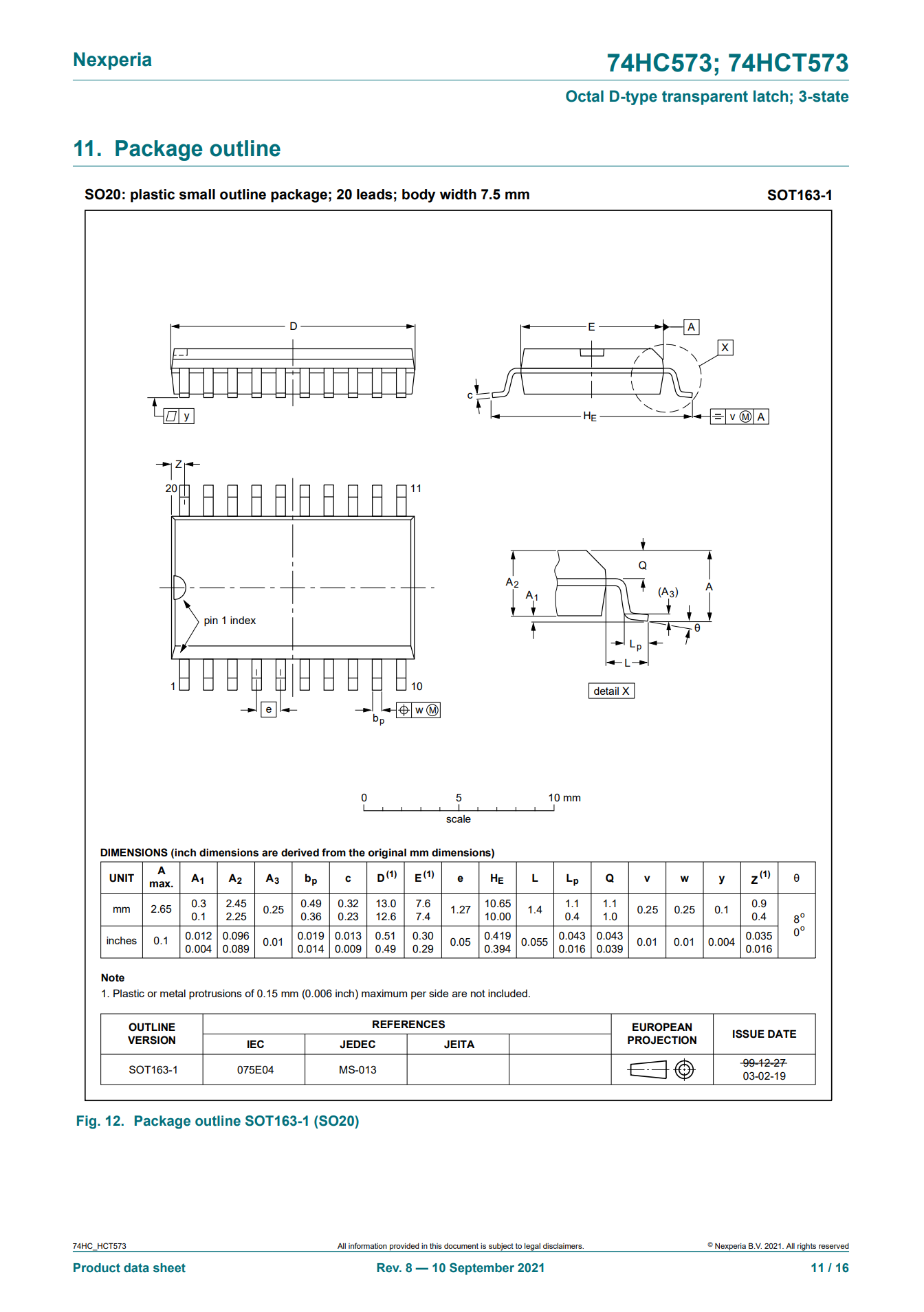 IC 74HC573D 74HC573 SMD ORIGINAL SOIC-20-300mil IC LOGIC 74HC573 Nexperia 74HC573D - Gambar 4