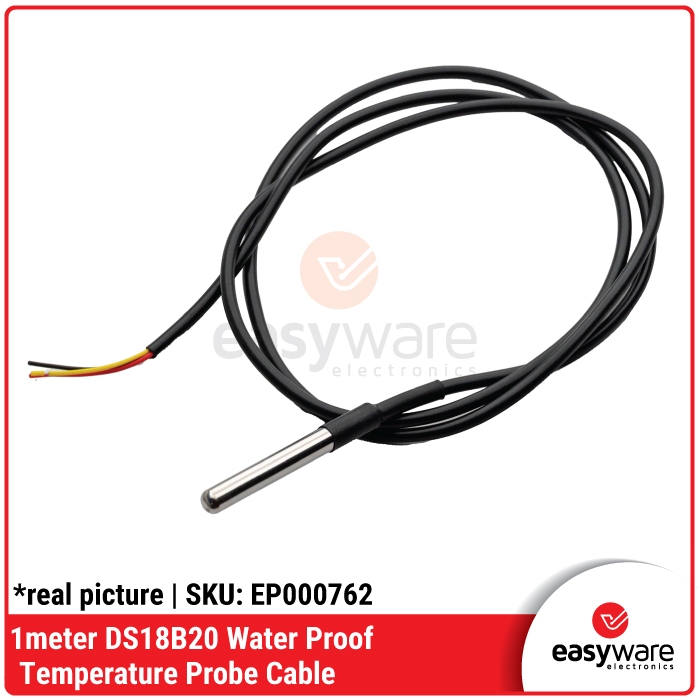 DS18B20 Water Proof Temperature 1m Kualitas Bagus
