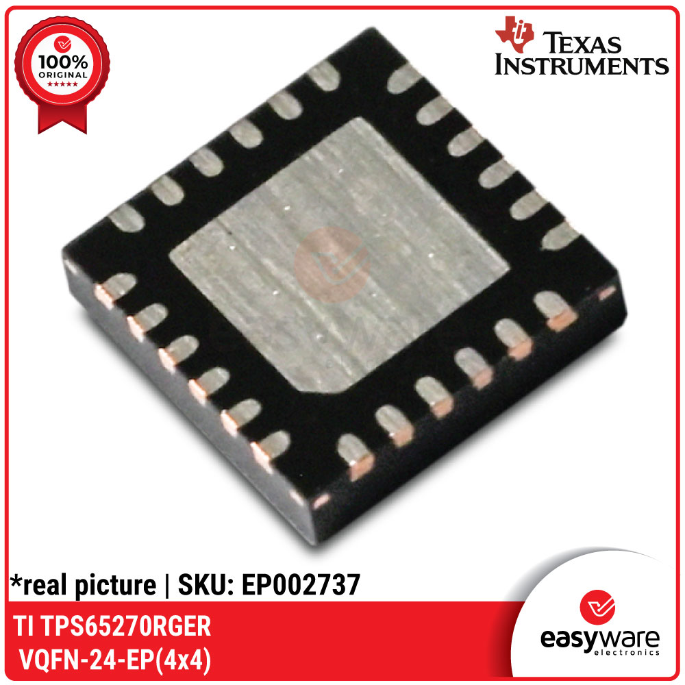IC Texas Instruments TI TPS65270RGER IC TPS65270 VQFN-24-EP 4x4 Dual Buck Converter IC - Gambar 2