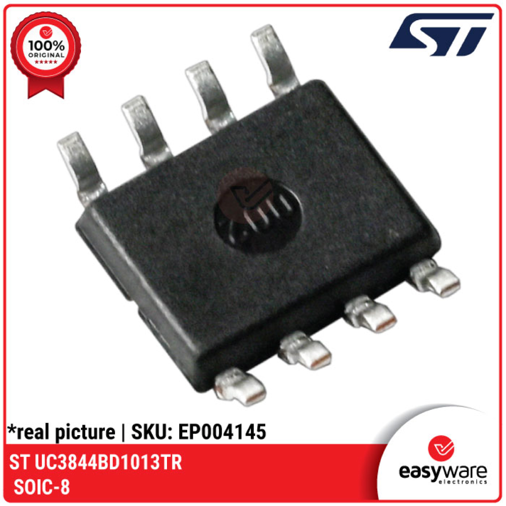 IC UC3844BD1013TR SOIC-8 UC3844B UC3844 SMD Current Mode PWM Controller STMicroelectronics Original - SMPS Flyback Converter - Gambar 2