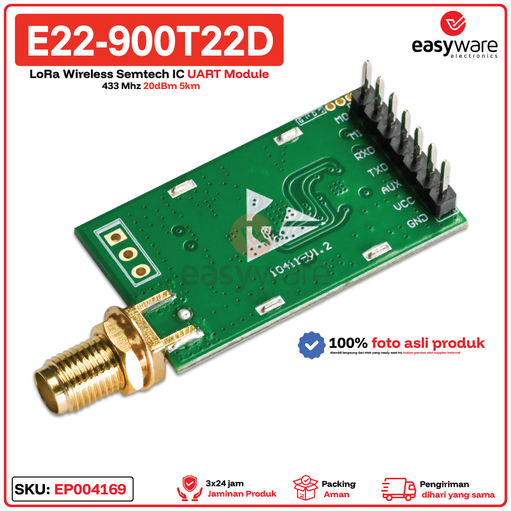 EBYTE E22-900T22D E22 900T22D LoRa Wireless Semtech IC 900 Mhz 20dBm 5km UART LoRa Module - Gambar 4